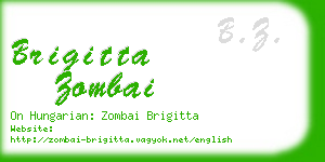 brigitta zombai business card